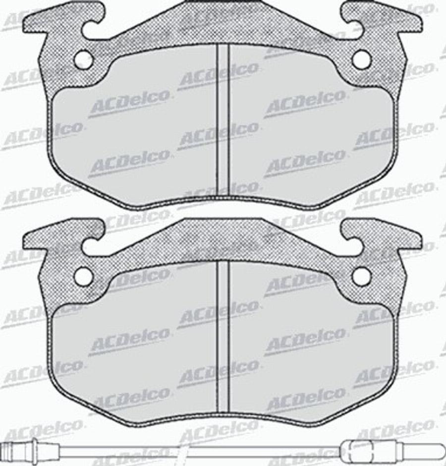 ACDelco AC528281D - Komplet Pločica, disk-kočnica www.molydon.hr