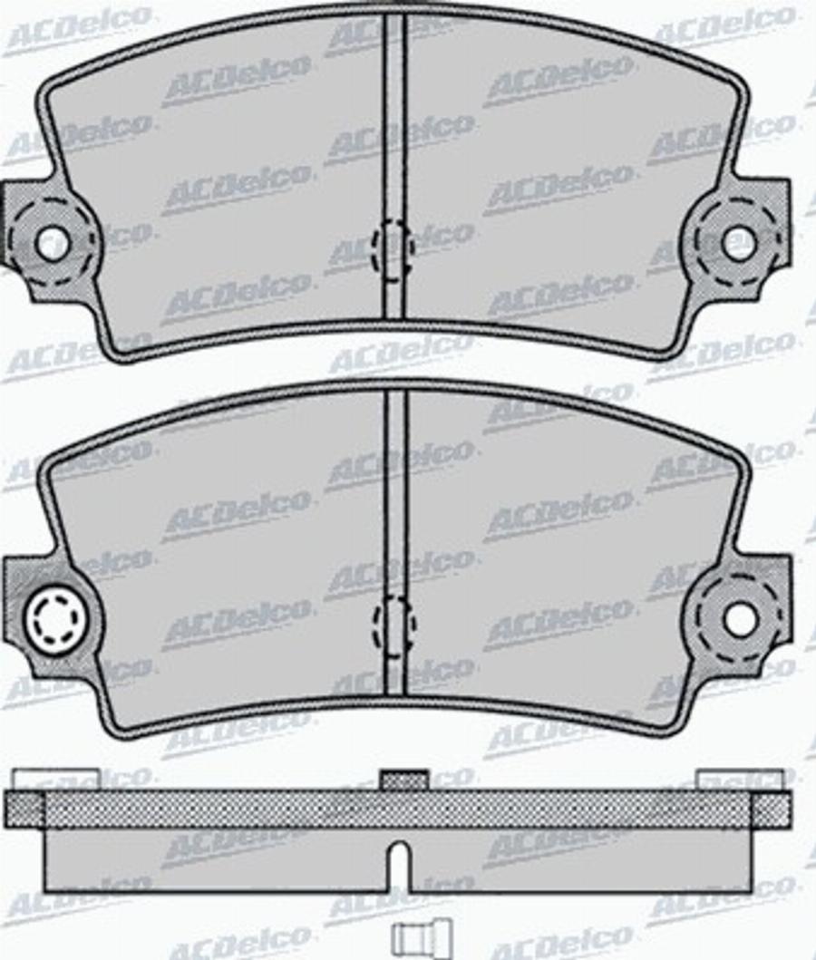 ACDelco AC522687D - Komplet Pločica, disk-kočnica www.molydon.hr