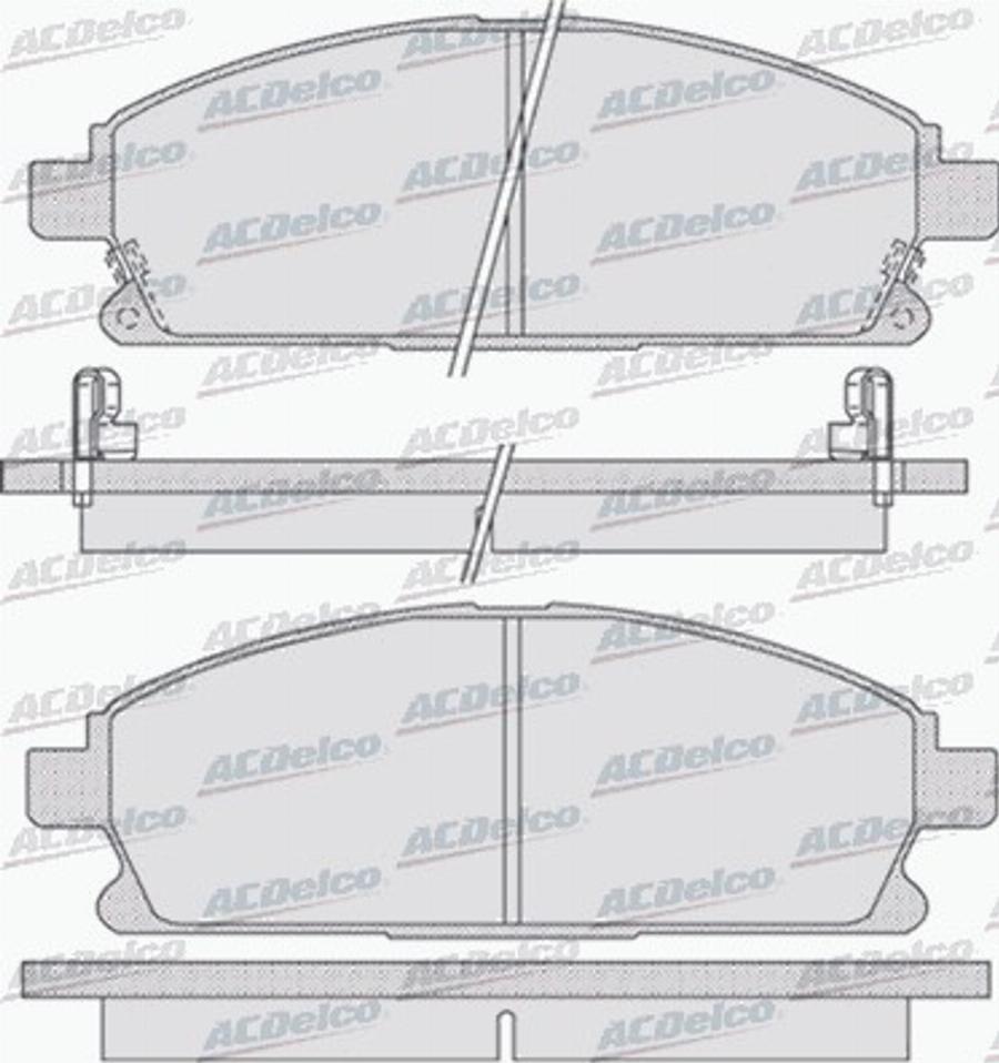 ACDelco AC695381D - Komplet Pločica, disk-kočnica www.molydon.hr