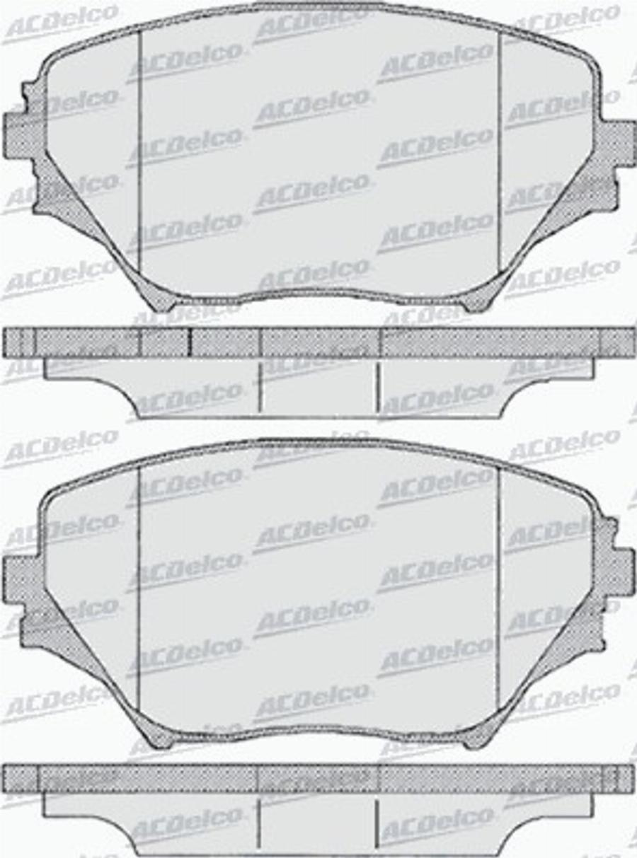 ACDelco AC696881D - Komplet Pločica, disk-kočnica www.molydon.hr