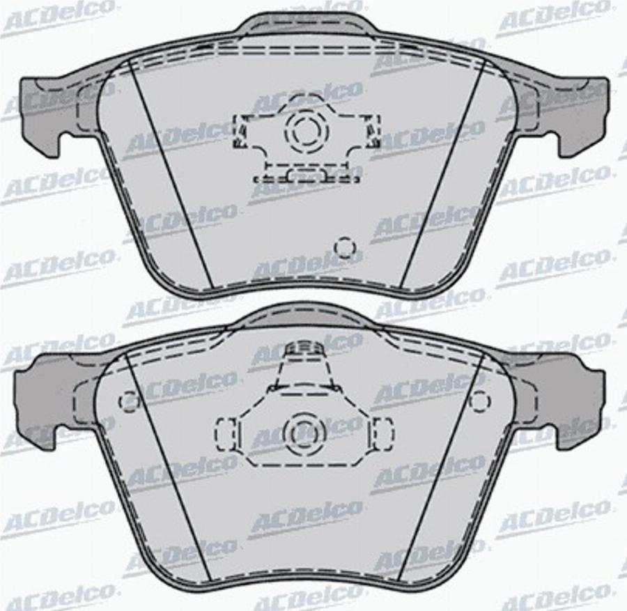 ACDelco AC698081D - Komplet Pločica, disk-kočnica www.molydon.hr