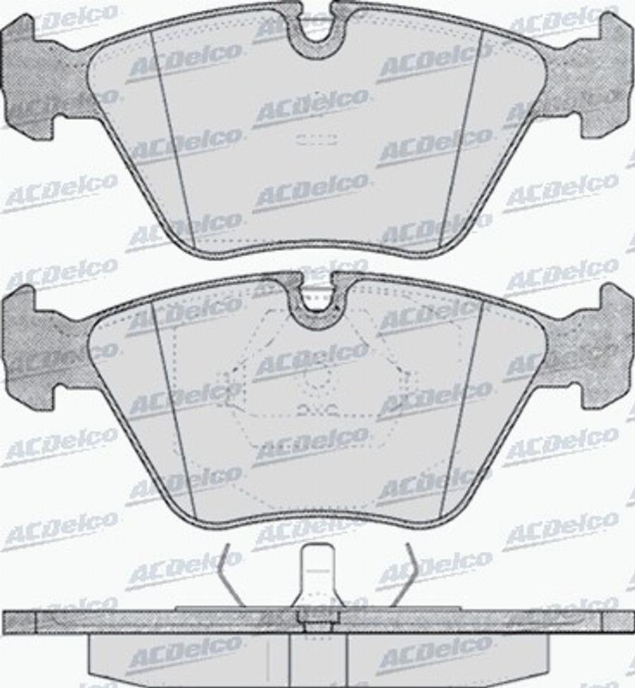 ACDelco AC649281D - Komplet Pločica, disk-kočnica www.molydon.hr