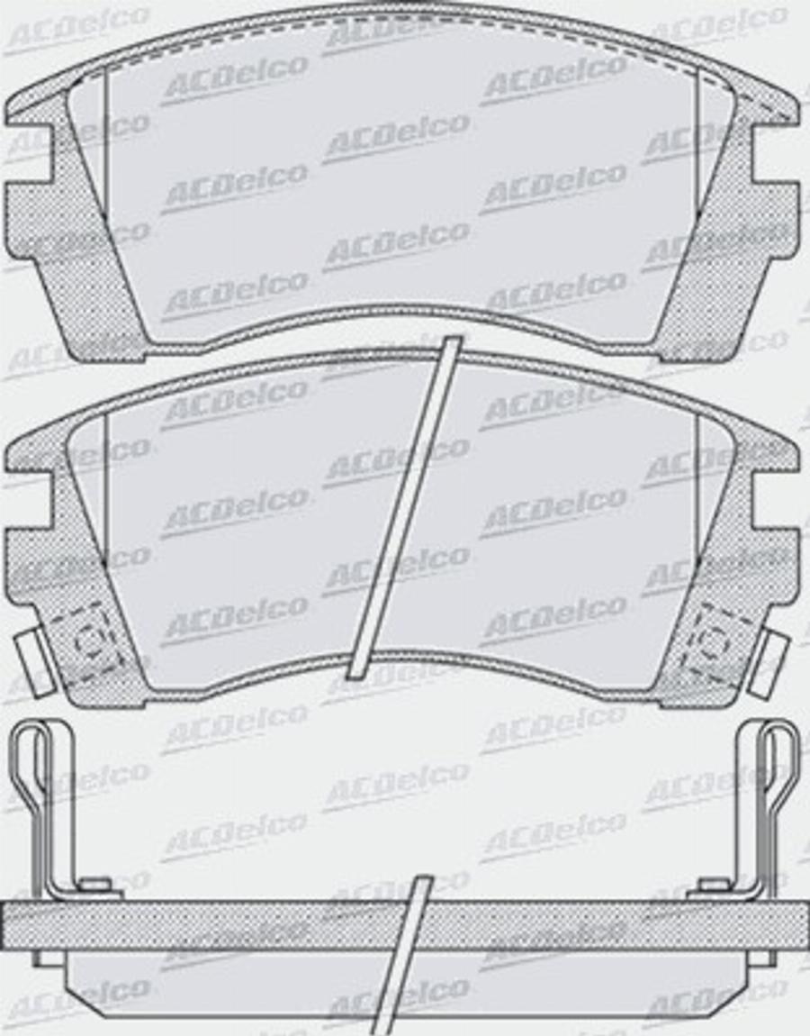 ACDelco AC640281D - Komplet Pločica, disk-kočnica www.molydon.hr