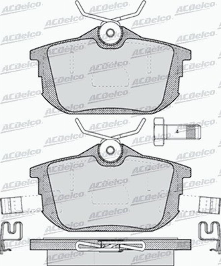 ACDelco AC647381D - Komplet Pločica, disk-kočnica www.molydon.hr