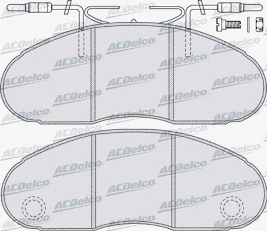 ACDelco AC658781D - Komplet Pločica, disk-kočnica www.molydon.hr