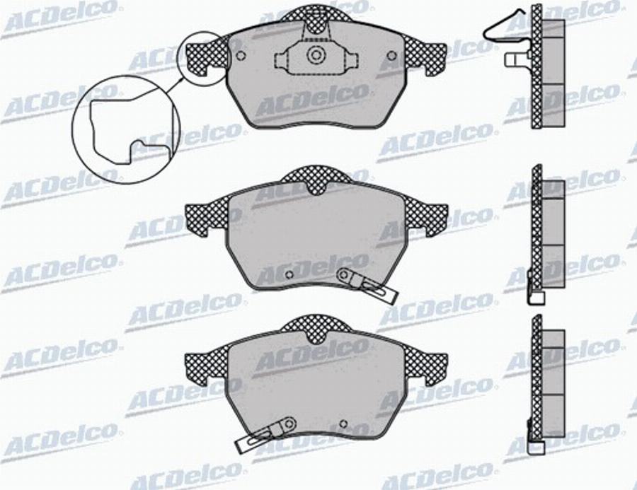 ACDelco AC667181D - Komplet Pločica, disk-kočnica www.molydon.hr