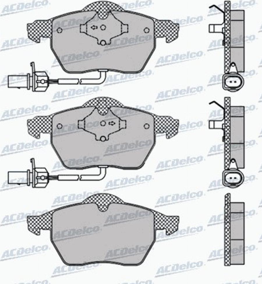 ACDelco AC604881D - Komplet Pločica, disk-kočnica www.molydon.hr