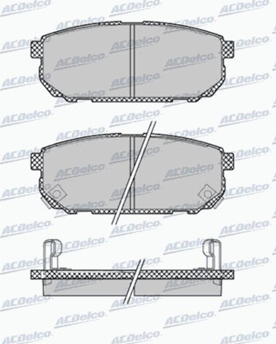 ACDelco AC604381D - Komplet Pločica, disk-kočnica www.molydon.hr