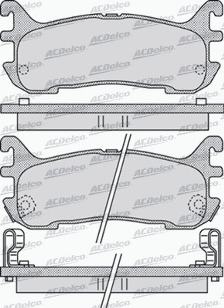 ACDelco AC606381D - Komplet Pločica, disk-kočnica www.molydon.hr