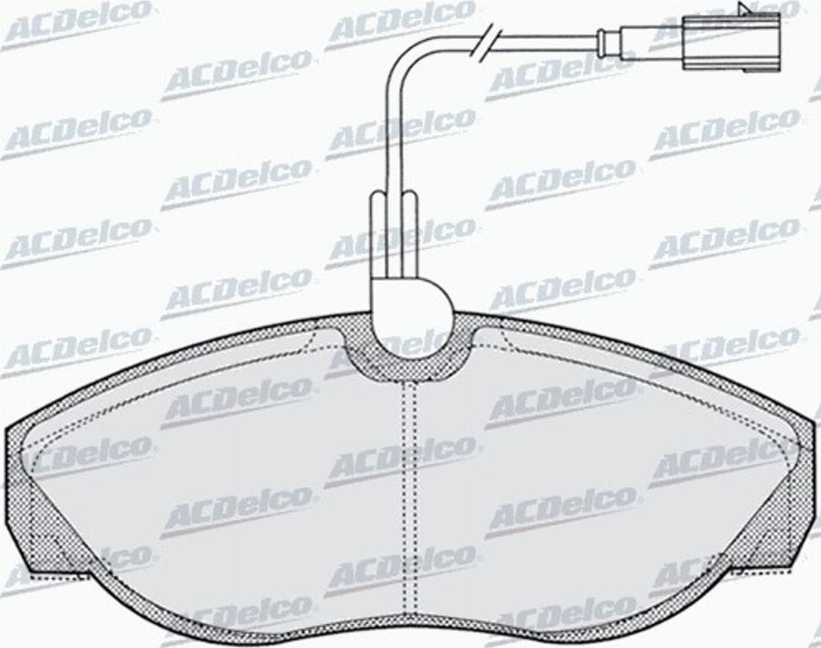 ACDelco AC601581D - Komplet Pločica, disk-kočnica www.molydon.hr