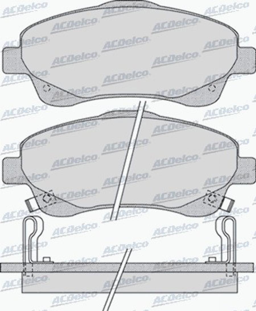 ACDelco AC608281D - Komplet Pločica, disk-kočnica www.molydon.hr