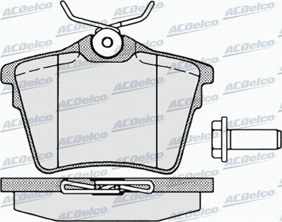 ACDelco AC619981D - Komplet Pločica, disk-kočnica www.molydon.hr