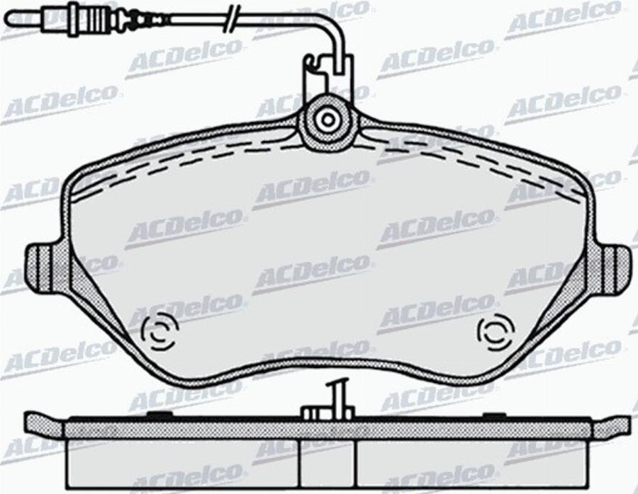 ACDelco AC619781D - Komplet Pločica, disk-kočnica www.molydon.hr