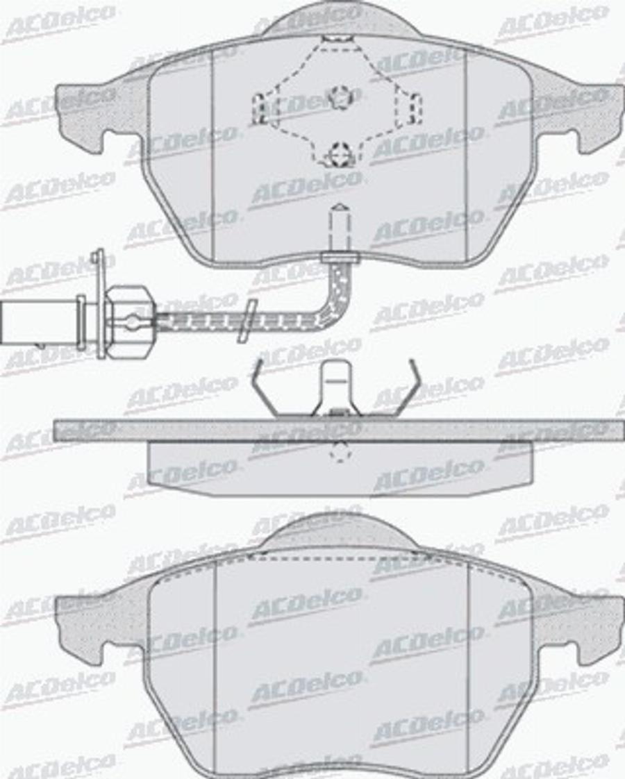 ACDelco AC611881D - Komplet Pločica, disk-kočnica www.molydon.hr