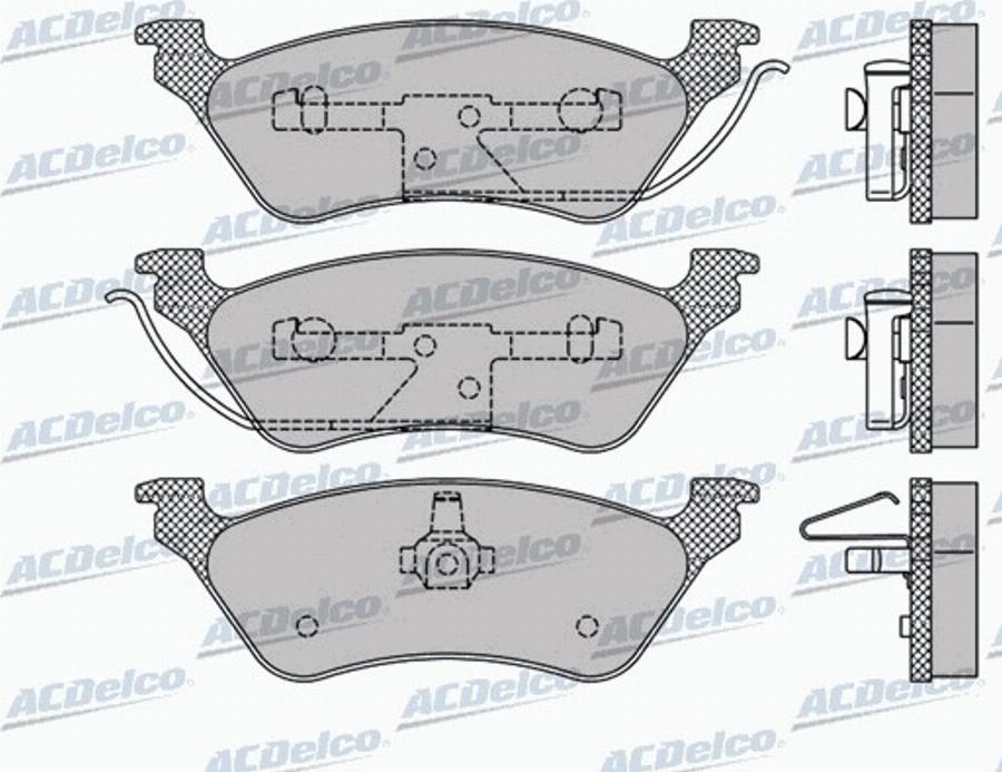 ACDelco AC618683D - Komplet Pločica, disk-kočnica www.molydon.hr