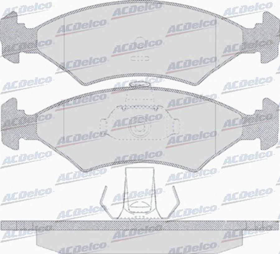 ACDelco AC633681D - Komplet Pločica, disk-kočnica www.molydon.hr