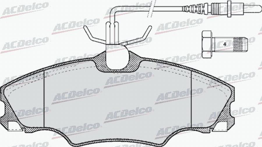 ACDelco AC637381D - Komplet Pločica, disk-kočnica www.molydon.hr