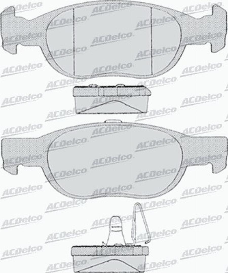 ACDelco AC624381D - Komplet Pločica, disk-kočnica www.molydon.hr