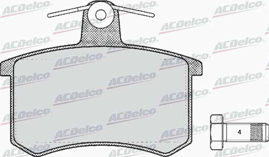 ACDelco AC625481D - Komplet Pločica, disk-kočnica www.molydon.hr