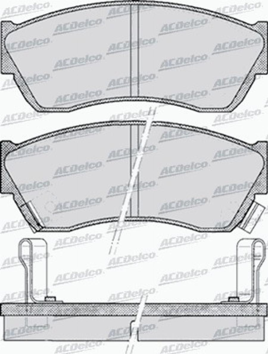 ACDelco AC620081D - Komplet Pločica, disk-kočnica www.molydon.hr