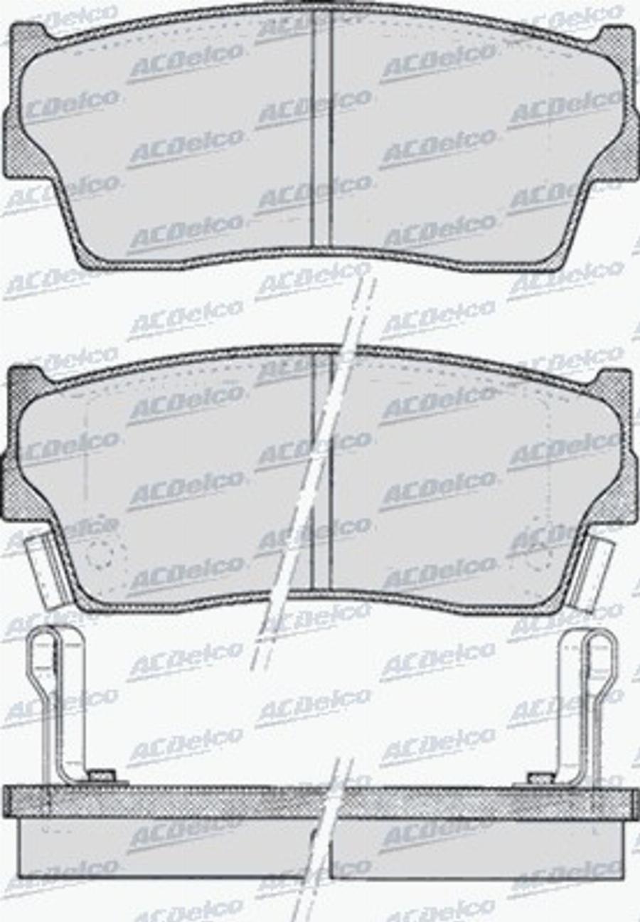 ACDelco AC623781D - Komplet Pločica, disk-kočnica www.molydon.hr