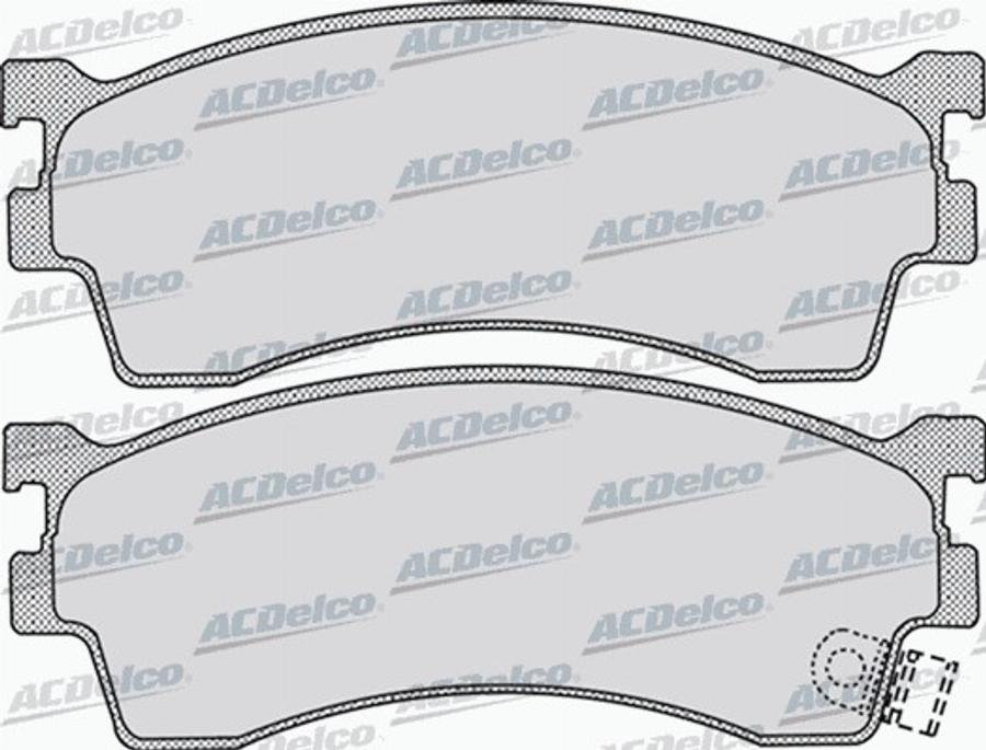 ACDelco AC679881D - Komplet Pločica, disk-kočnica www.molydon.hr