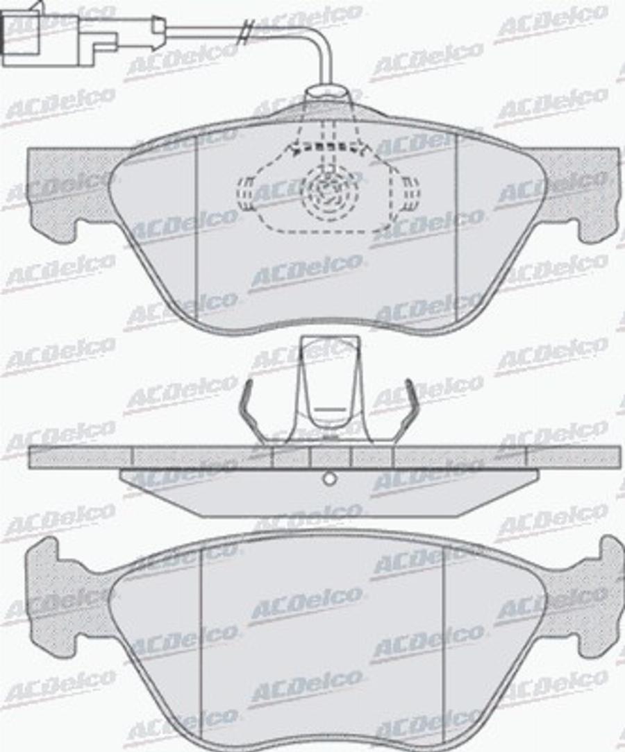 ACDelco AC672881D - Komplet Pločica, disk-kočnica www.molydon.hr