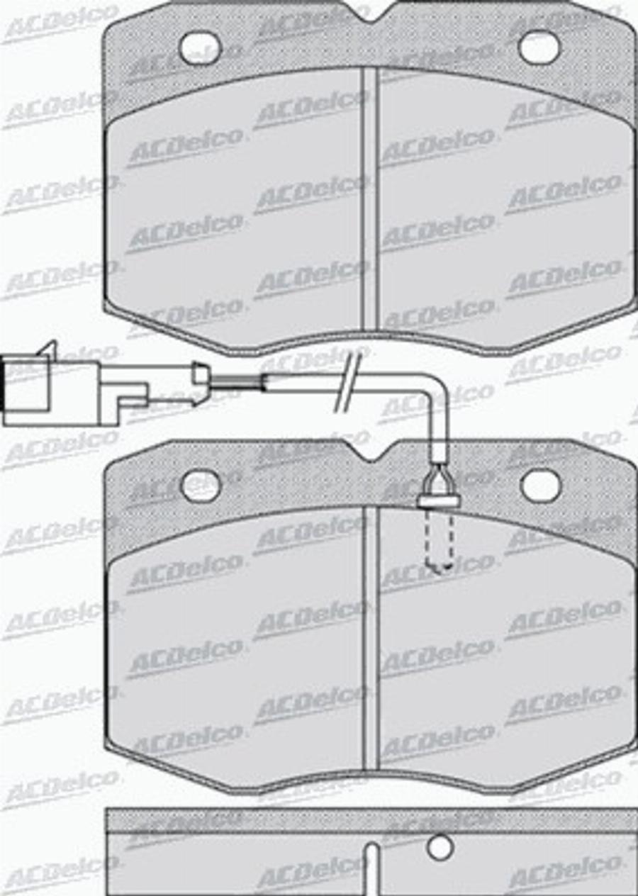 ACDelco AC058963D - Komplet Pločica, disk-kočnica www.molydon.hr