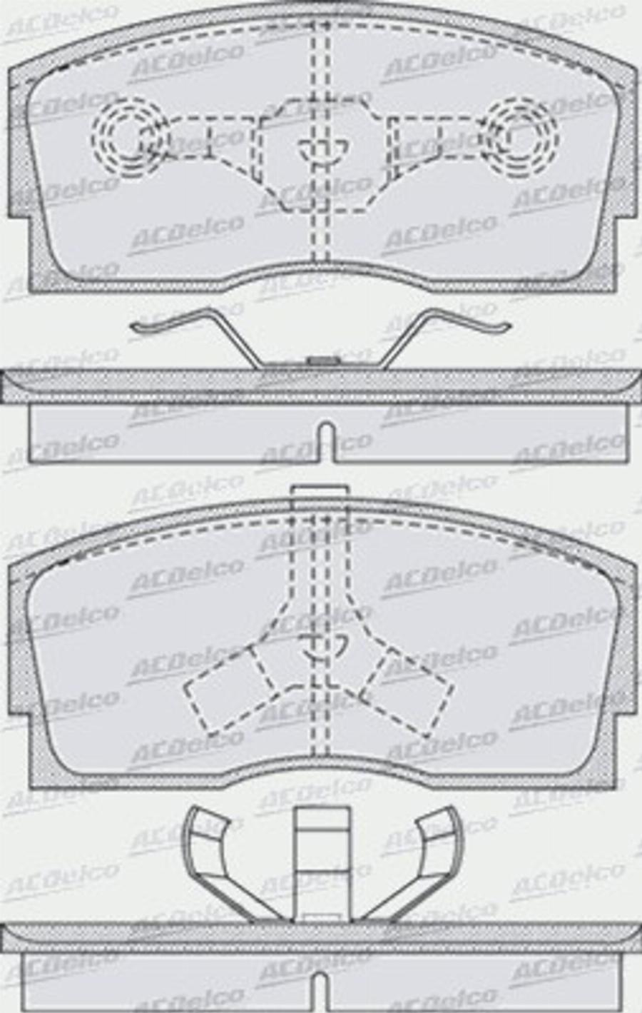 ACDelco AC058926D - Komplet Pločica, disk-kočnica www.molydon.hr