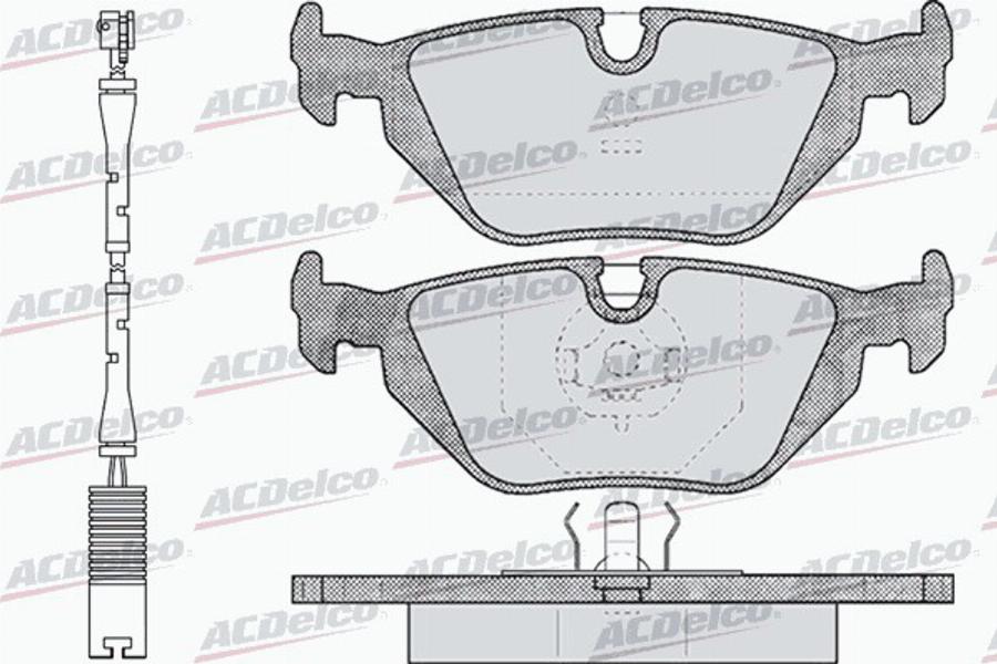 ACDelco AC058463AD - Komplet Pločica, disk-kočnica www.molydon.hr