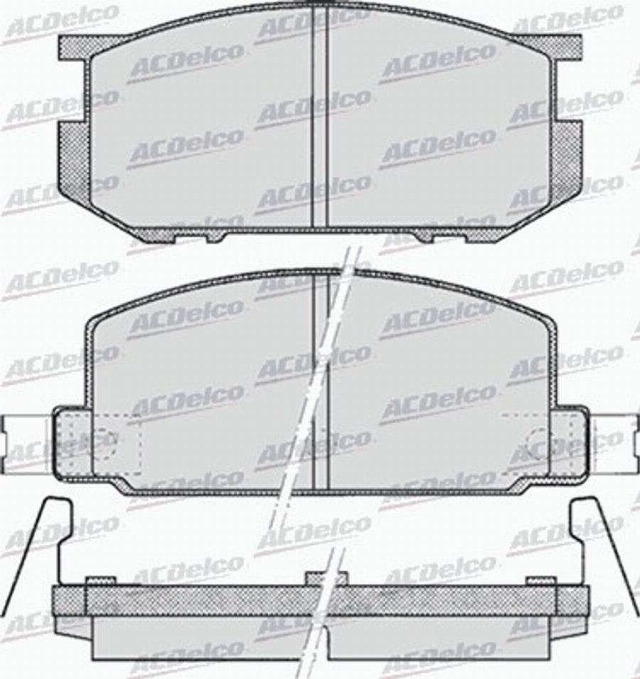 ACDelco AC058467D - Komplet Pločica, disk-kočnica www.molydon.hr