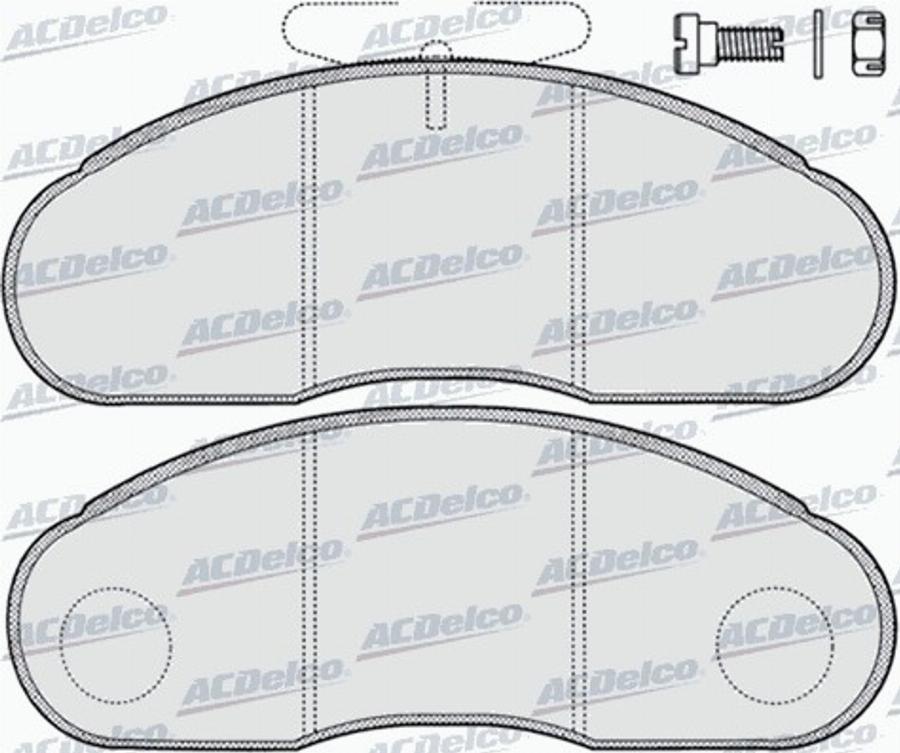 ACDelco AC058414D - Komplet Pločica, disk-kočnica www.molydon.hr