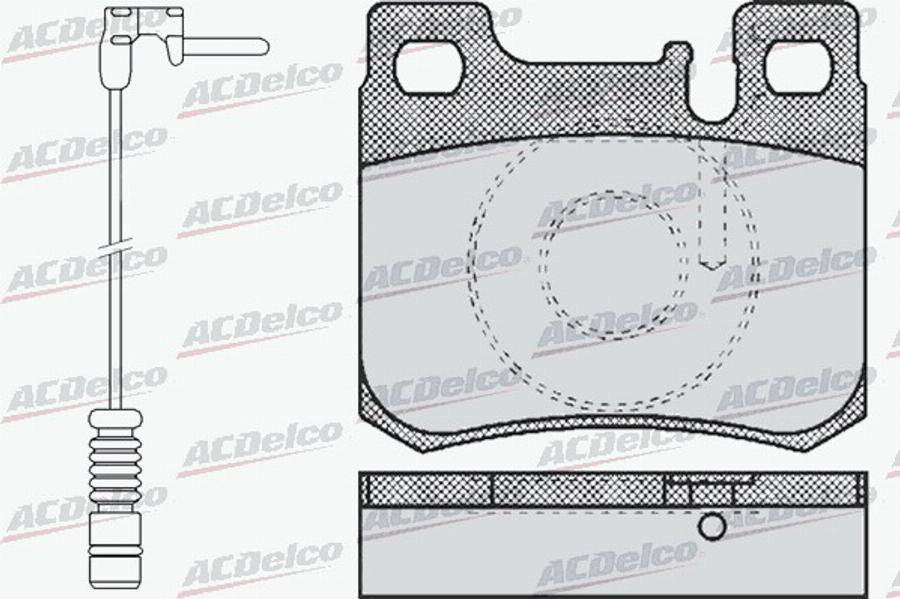 ACDelco AC058485AD - Komplet Pločica, disk-kočnica www.molydon.hr