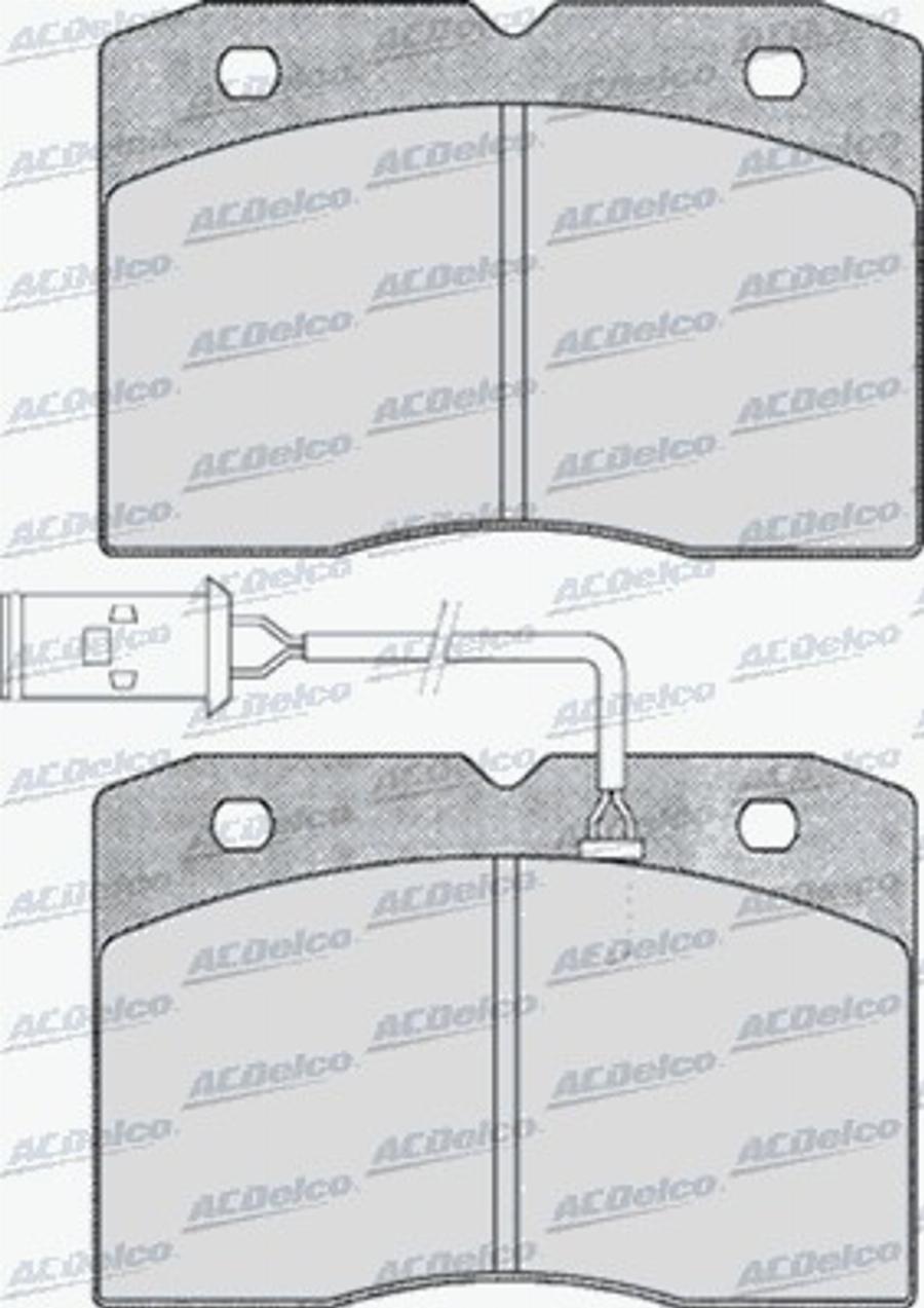 ACDelco AC058425D - Komplet Pločica, disk-kočnica www.molydon.hr