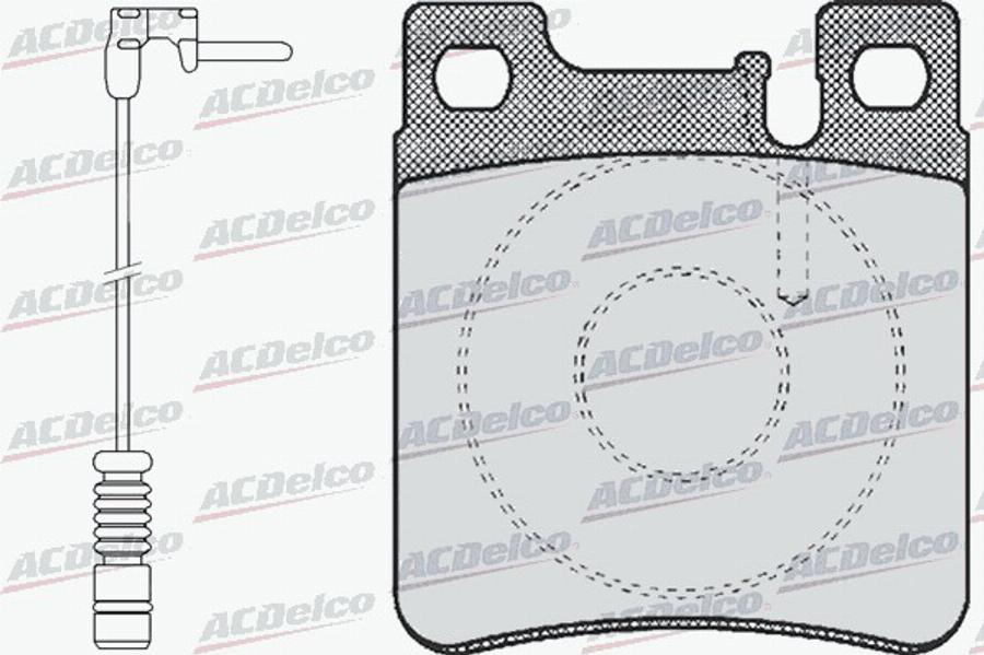 ACDelco AC058477AD - Komplet Pločica, disk-kočnica www.molydon.hr