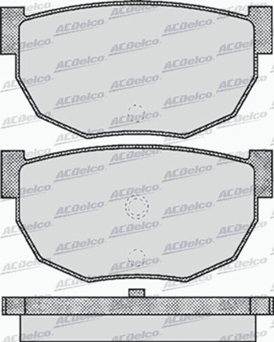 ACDelco AC058503D - Komplet Pločica, disk-kočnica www.molydon.hr