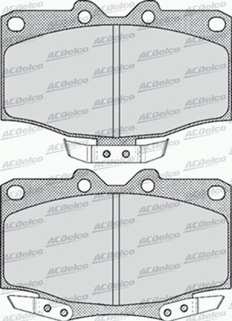 ACDelco AC058519D - Komplet Pločica, disk-kočnica www.molydon.hr