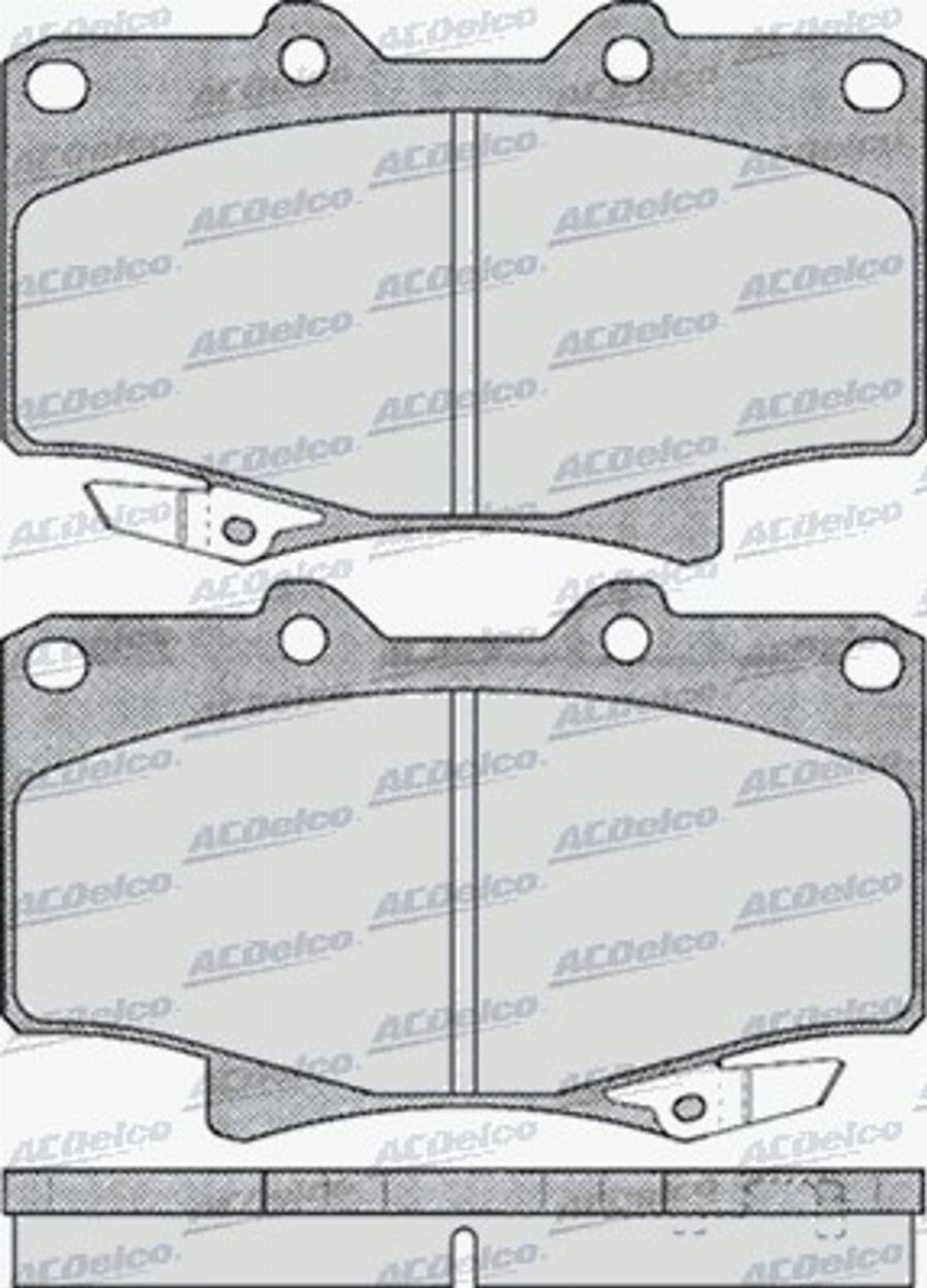 ACDelco AC058537D - Komplet Pločica, disk-kočnica www.molydon.hr