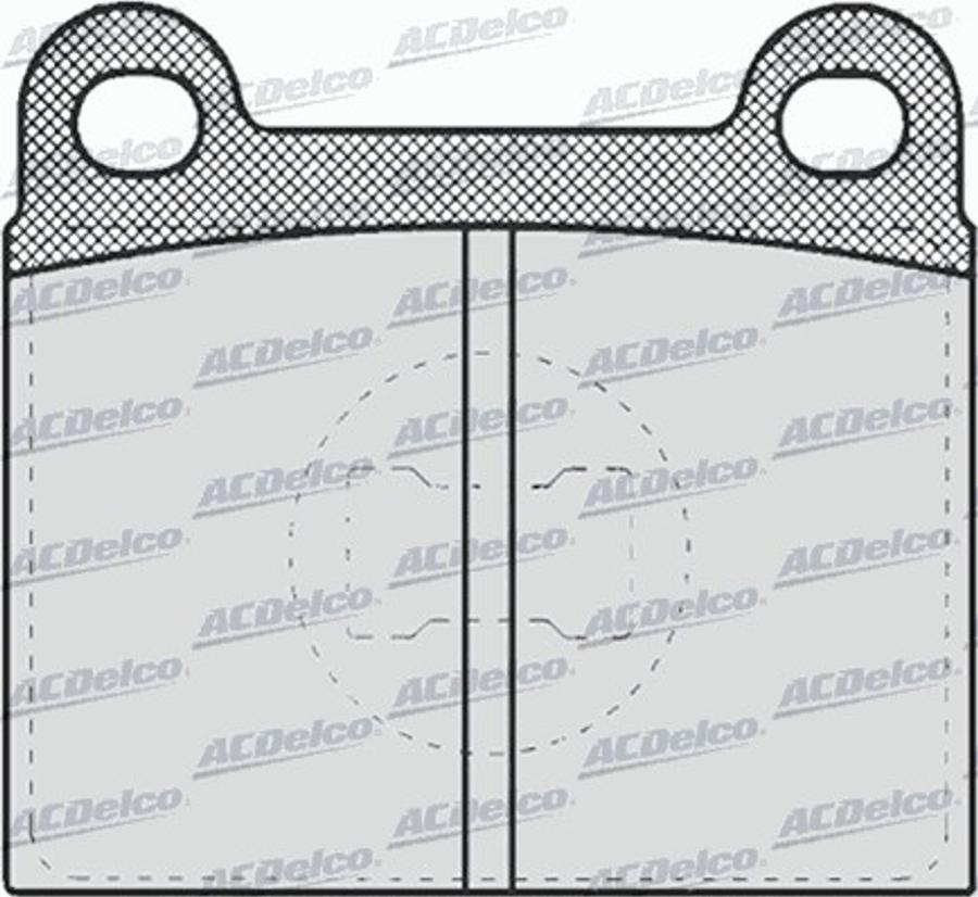 ACDelco AC058659D - Komplet Pločica, disk-kočnica www.molydon.hr