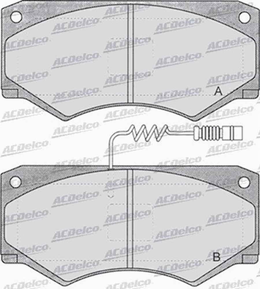 ACDelco AC058660D - Komplet Pločica, disk-kočnica www.molydon.hr