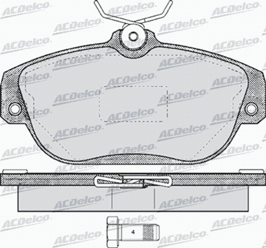 ACDelco AC058601D - Komplet Pločica, disk-kočnica www.molydon.hr