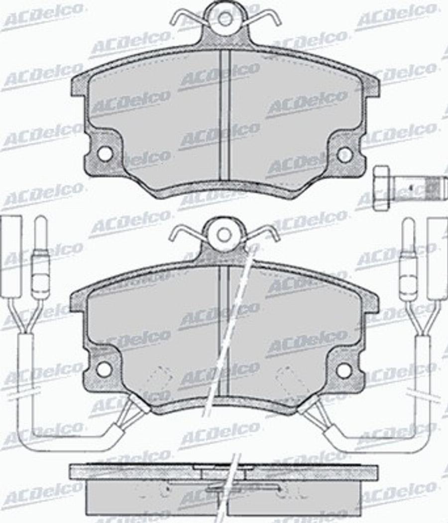 ACDelco AC058096D - Komplet Pločica, disk-kočnica www.molydon.hr