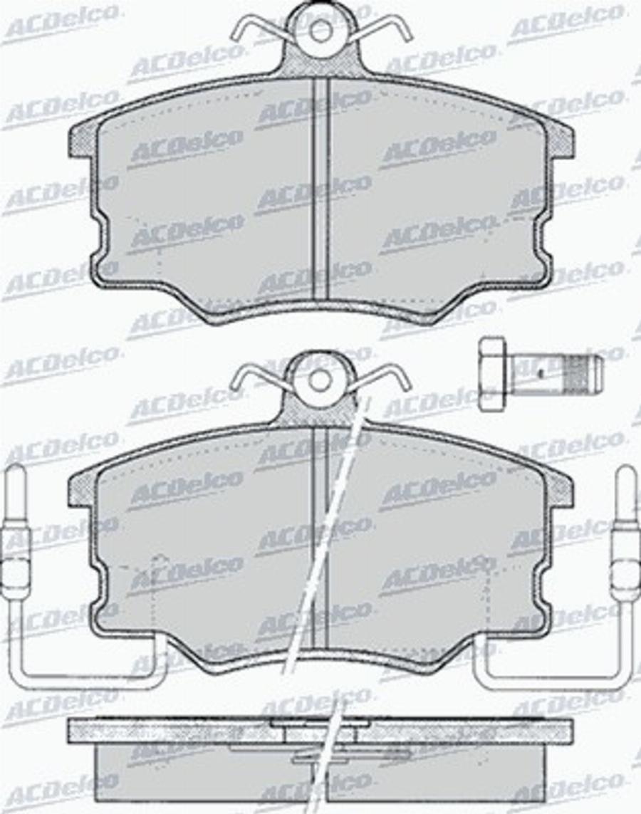 ACDelco AC058098D - Komplet Pločica, disk-kočnica www.molydon.hr