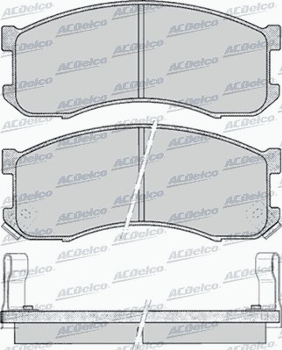 ACDelco AC058041D - Komplet Pločica, disk-kočnica www.molydon.hr