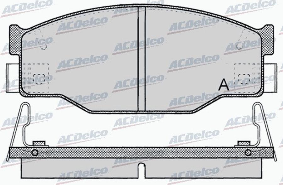 ACDelco AC058054D - Komplet Pločica, disk-kočnica www.molydon.hr