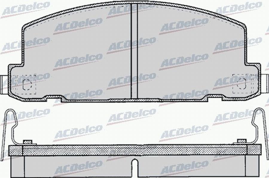 ACDelco AC058053D - Komplet Pločica, disk-kočnica www.molydon.hr