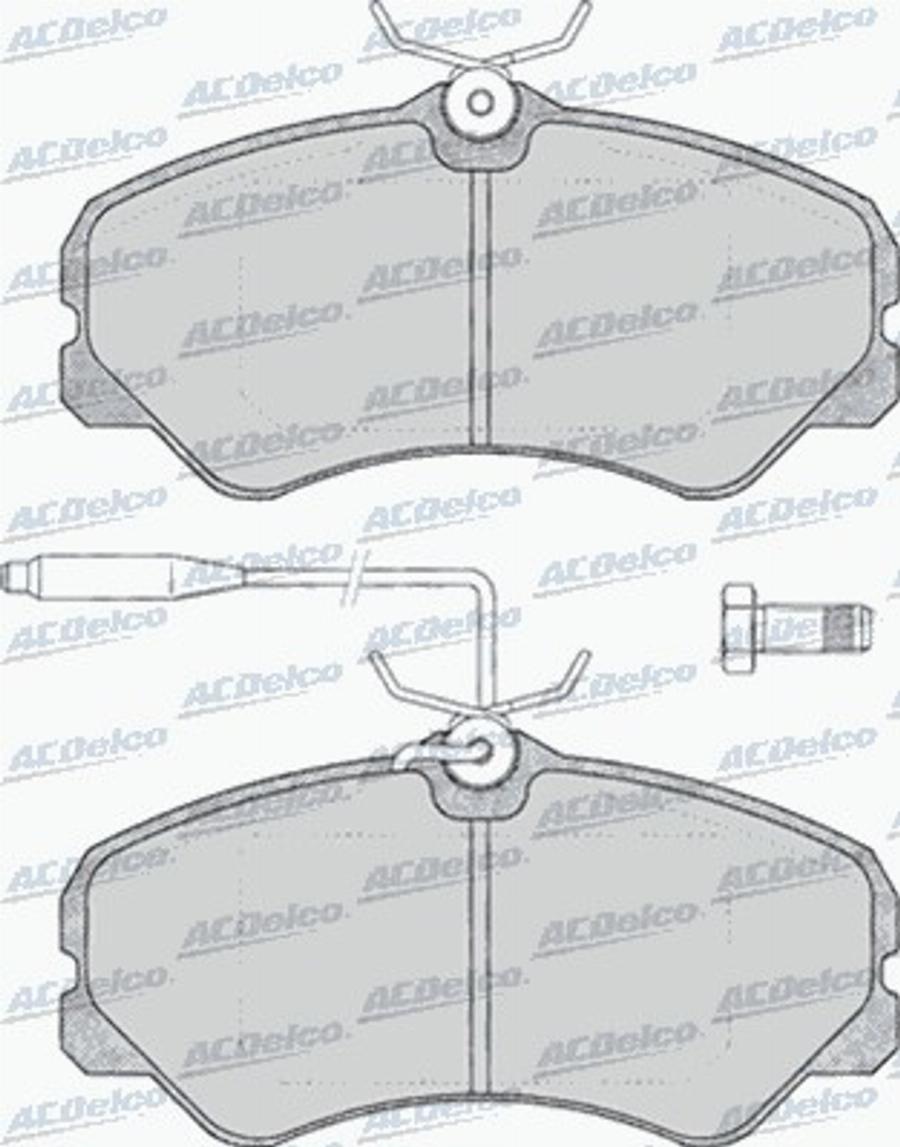 ACDelco AC058011D - Komplet Pločica, disk-kočnica www.molydon.hr