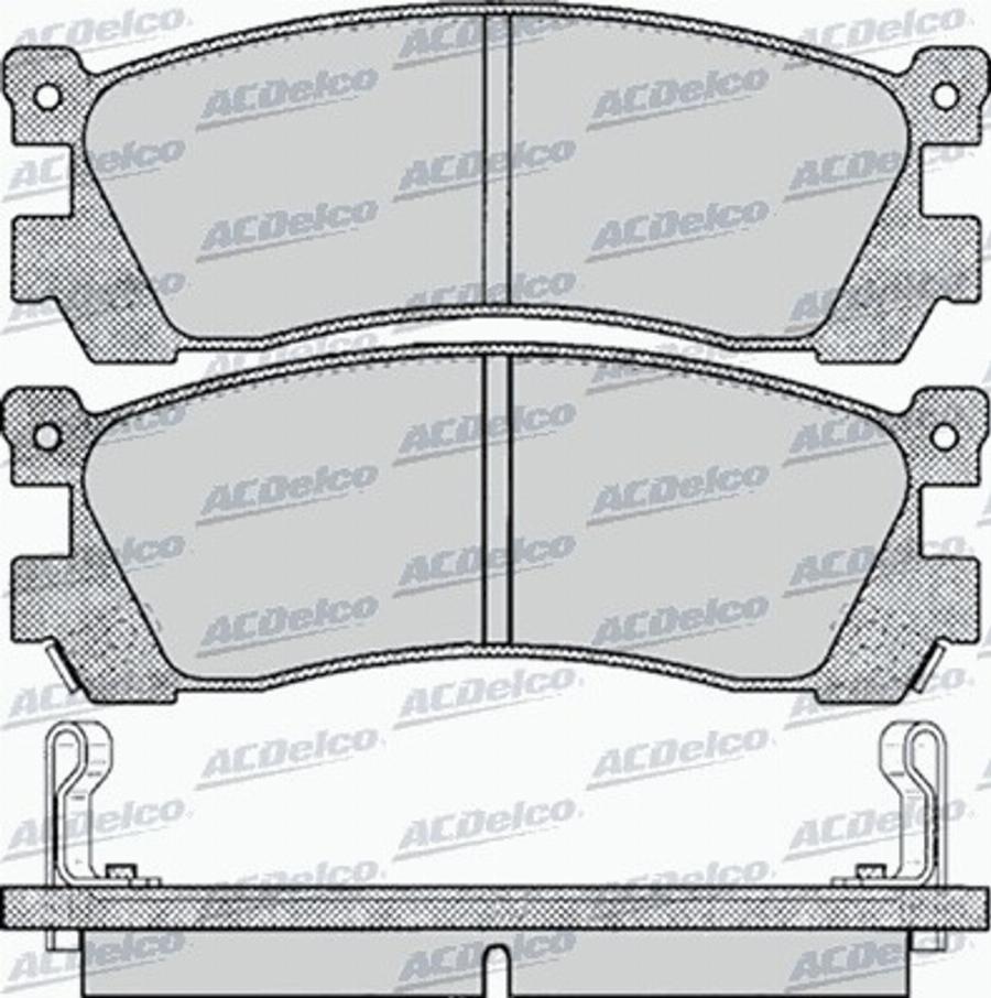 ACDelco AC058038D - Komplet Pločica, disk-kočnica www.molydon.hr