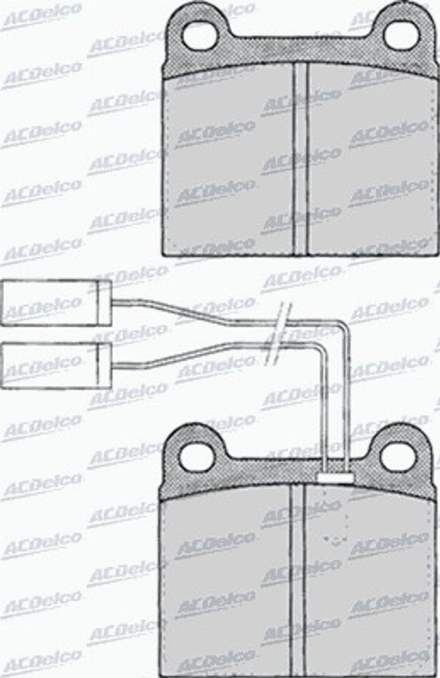 ACDelco AC058023D - Komplet Pločica, disk-kočnica www.molydon.hr