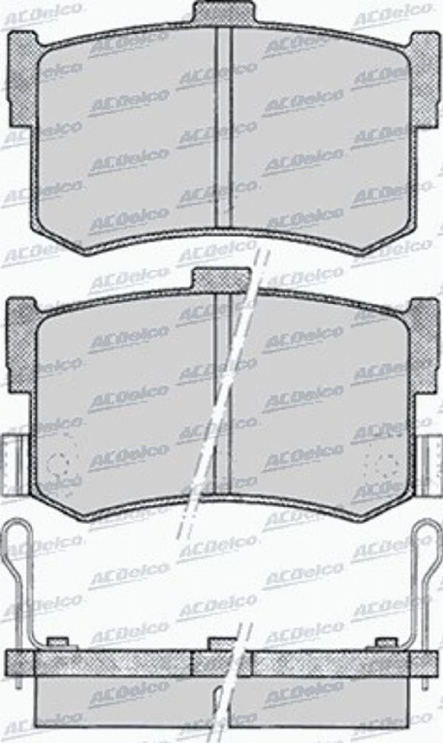 ACDelco AC058079D - Komplet Pločica, disk-kočnica www.molydon.hr